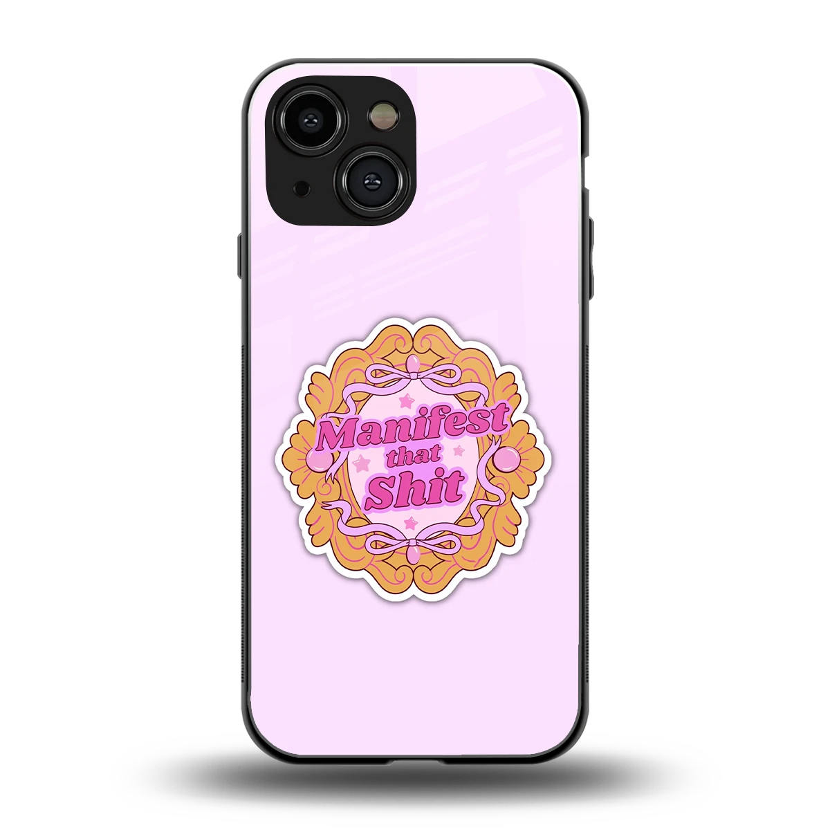 Manifestor back phone cover | glass case for iphone 13 mini