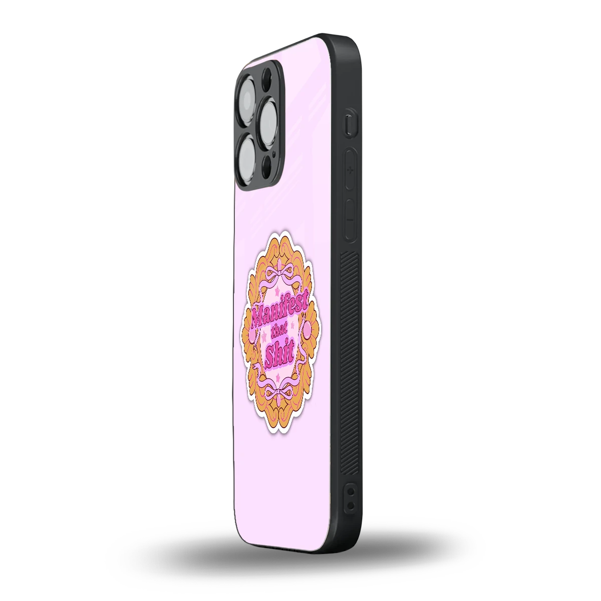 Manifestor iphone 14 pro max mobile cover | shockproof glass phone case