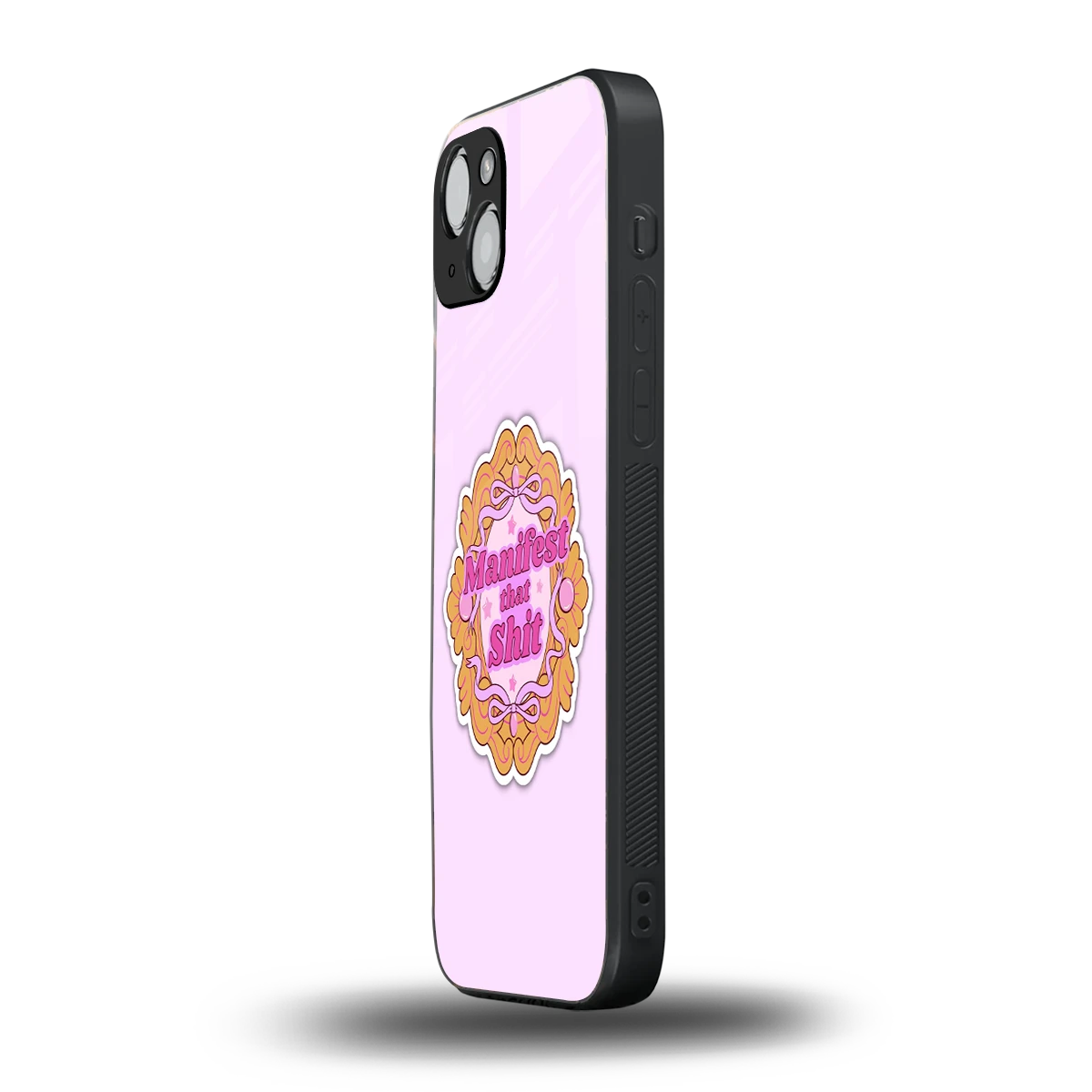 Manifestor iphone 14 plus mobile cover | shockproof glass phone case