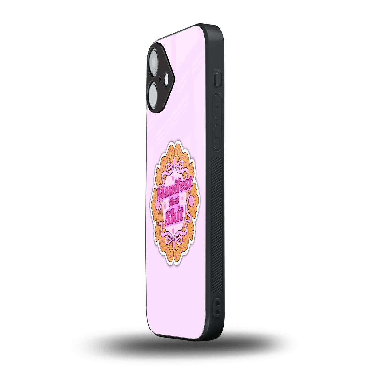 Manifestor iphone 16 plus mobile cover | shockproof glass phone case