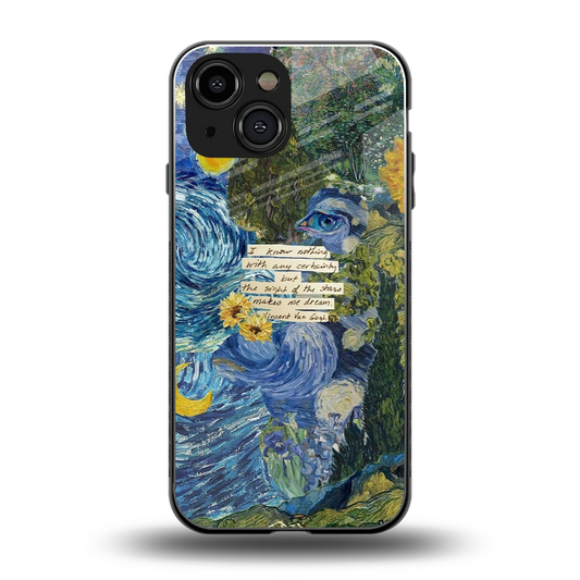 Masterpiece back phone cover | glass case for iphone 13 mini