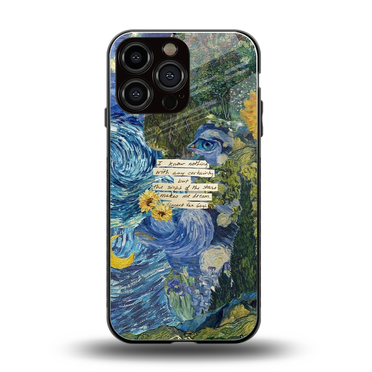 Masterpiece back phone cover | glass case for iphone 15 pro max
