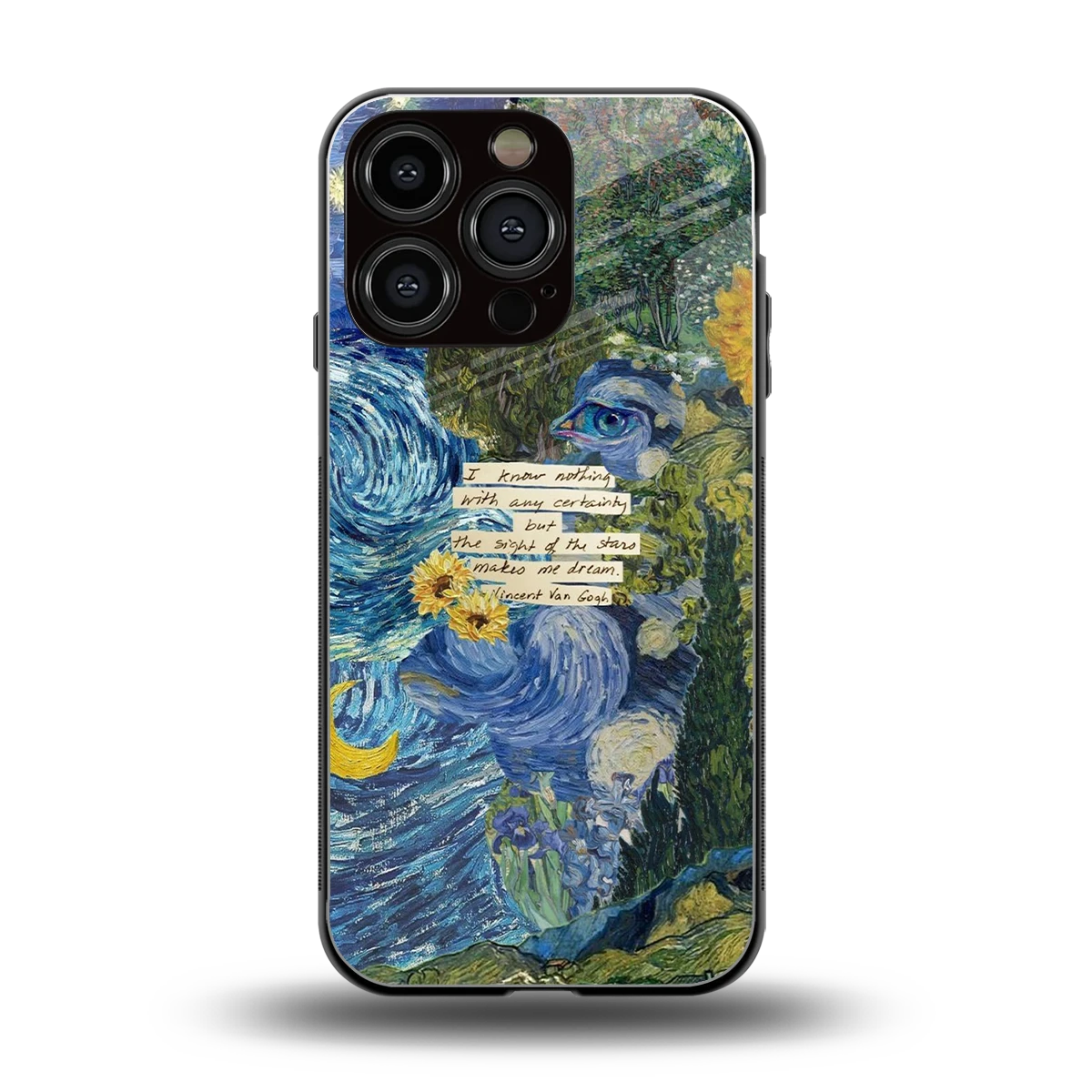 Masterpiece back phone cover | glass case for iphone 16 pro
