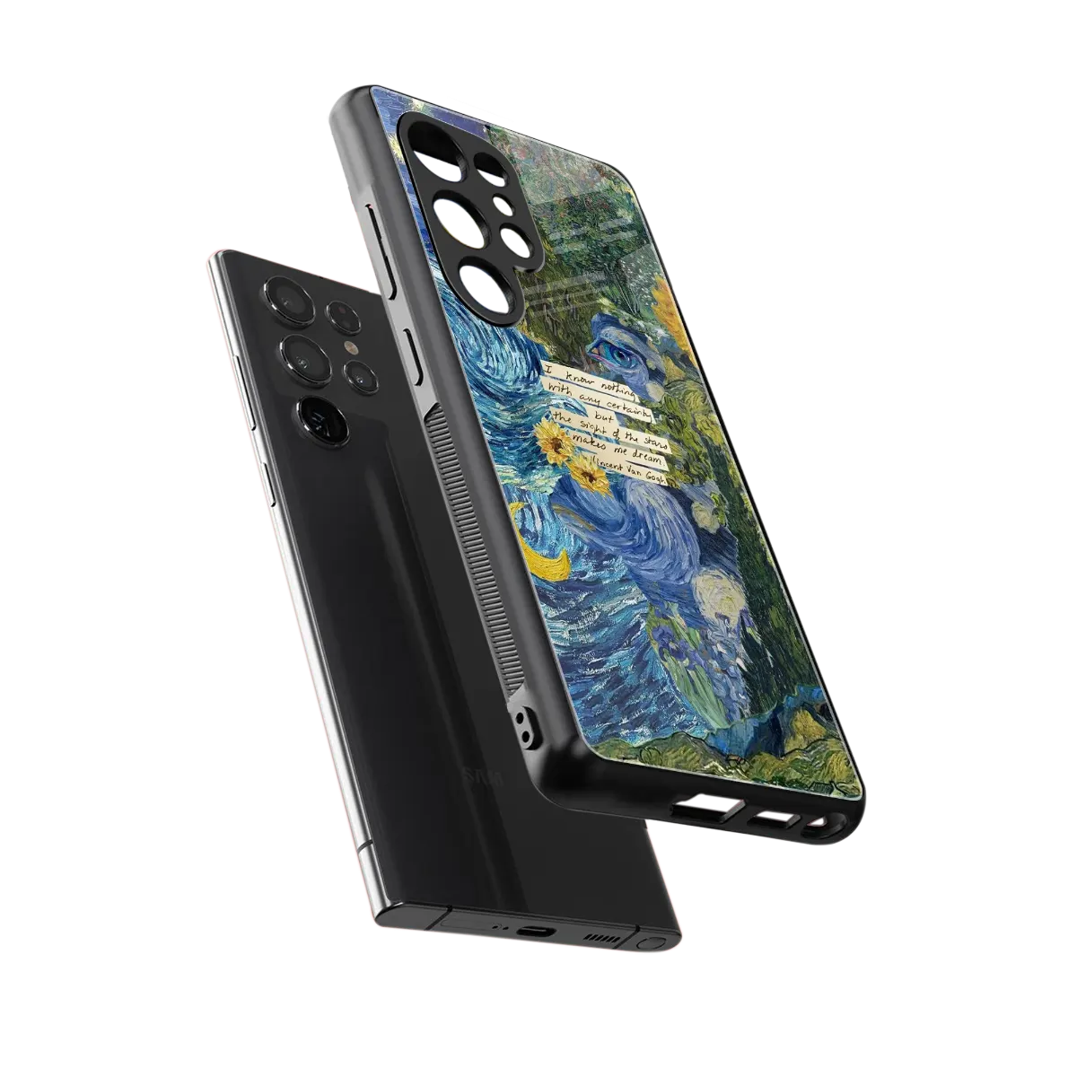 Masterpiece sleek samsung galaxy s25 ultra cover with tempered glass back and TPU edges