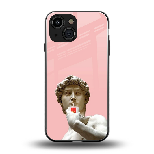 Mc David back phone cover | glass case for iphone 13 mini