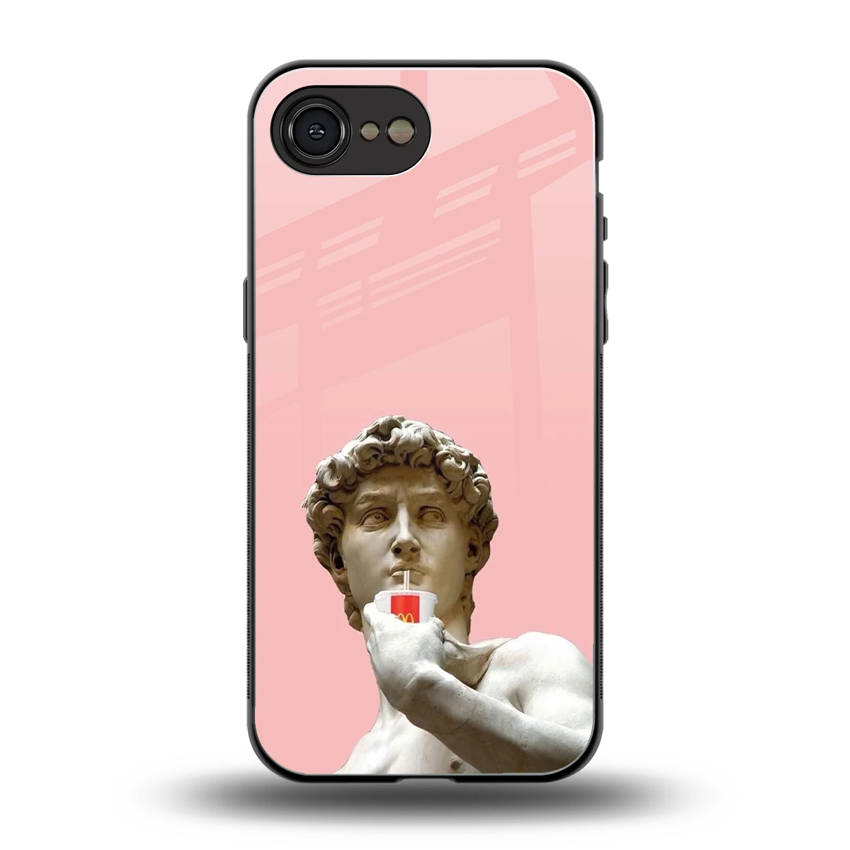 Mc David back phone cover | glass case for iphone 16e