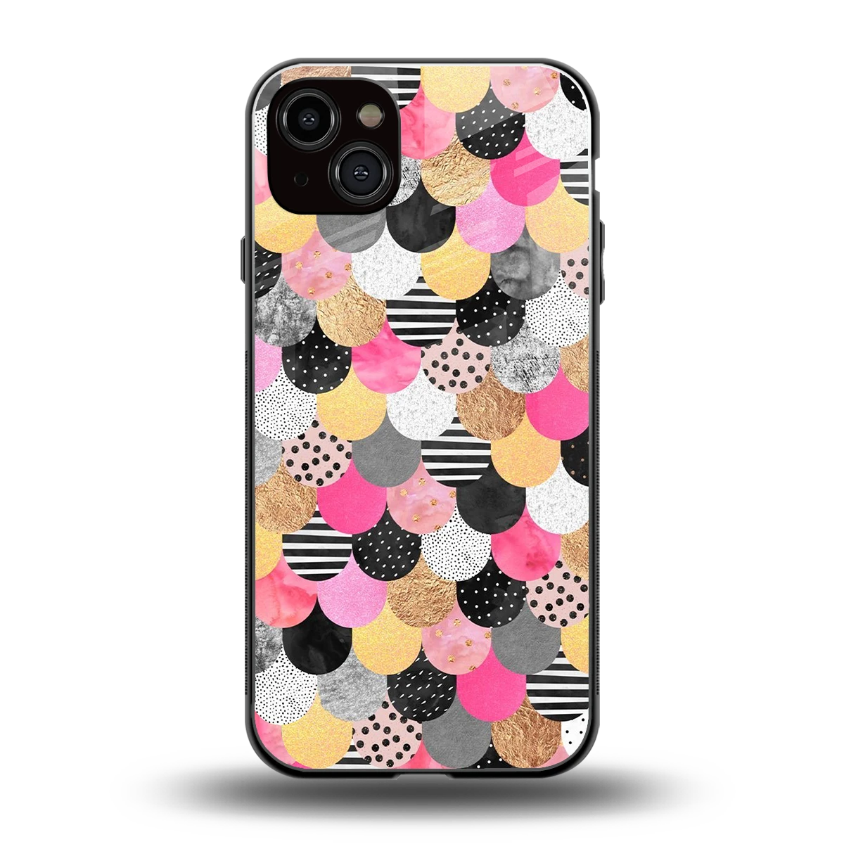 Mermaid Glow back phone cover | glass case for iphone 14 plus