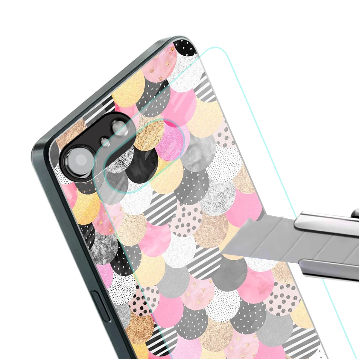 Mermaid Glow stylish phone case for iphone 16e | glossy glass and slim fit