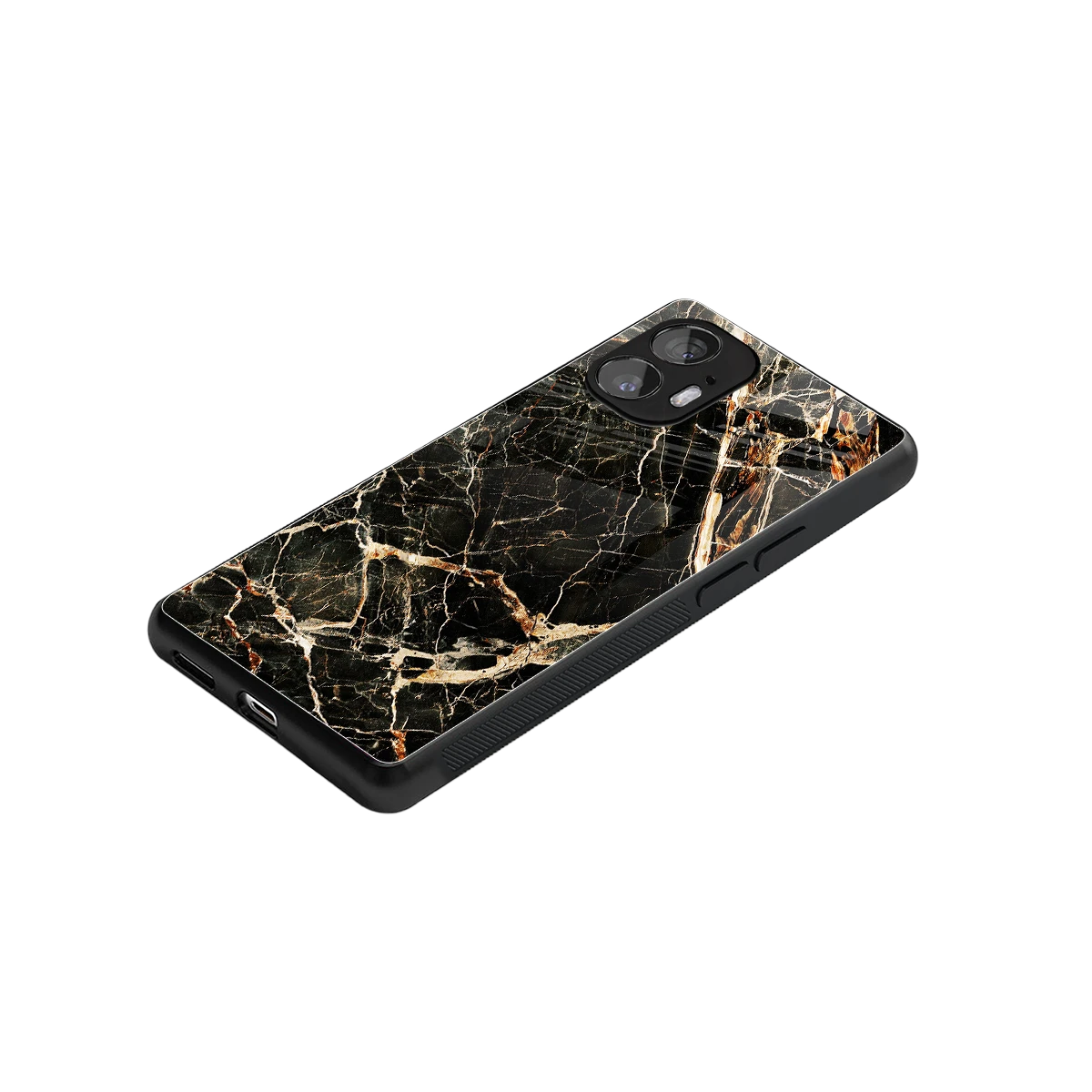 Midnight Gold stylish phone case for nothing phone 2 | glossy glass and slim fit