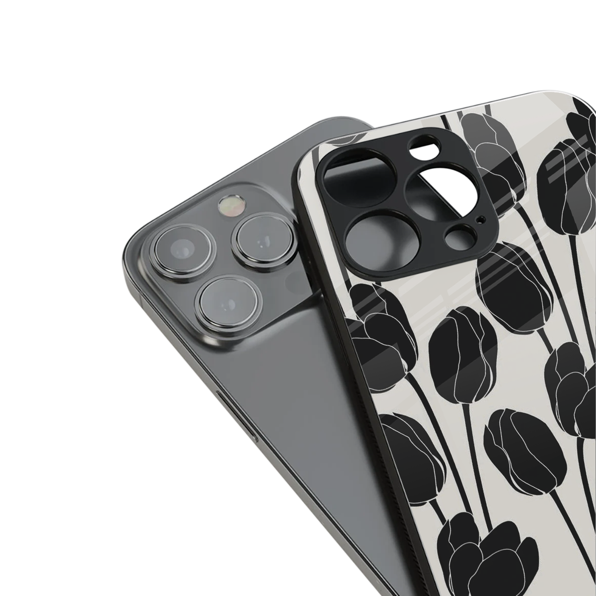 Midnight Rose Phone Case for Iphone 16 | Glass Case