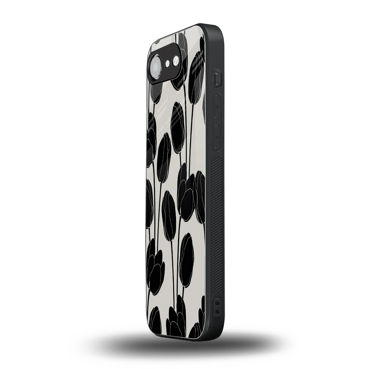 Midnight Rose iphone 16e mobile cover | shockproof glass phone case
