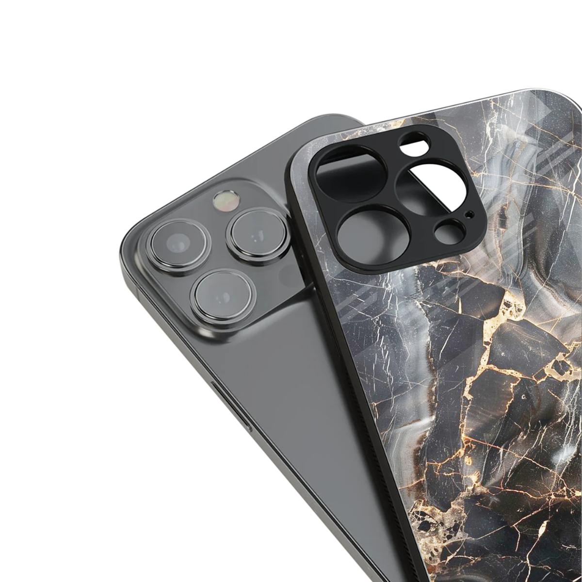 Midnight Veins Phone Case for Iphone 16 | Glass Case