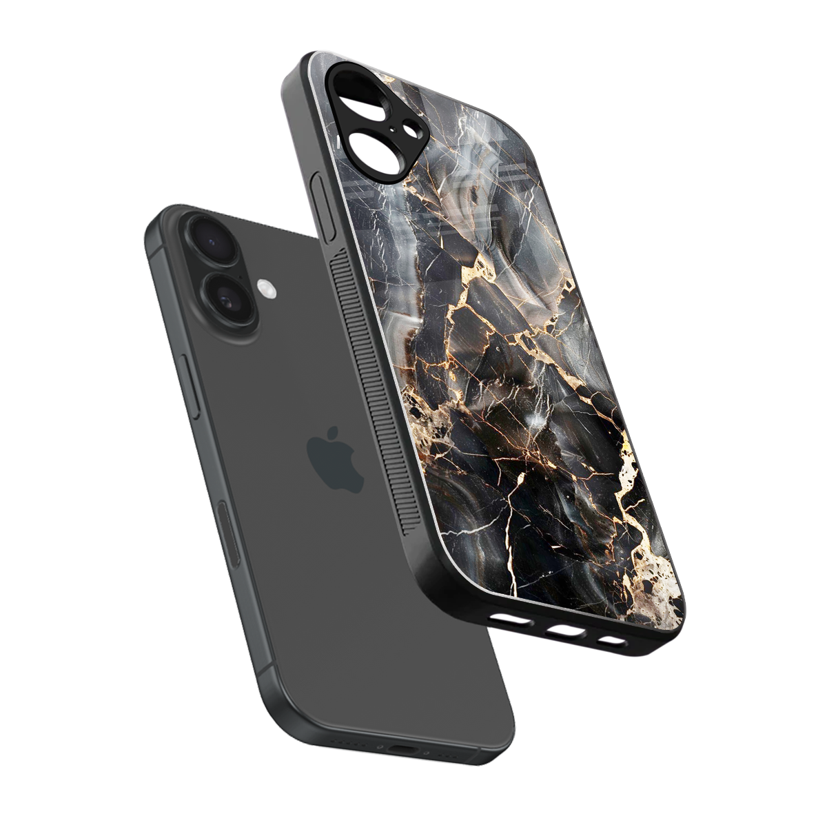 Midnight Veins Phone Case for Iphone 16 | Glass Case