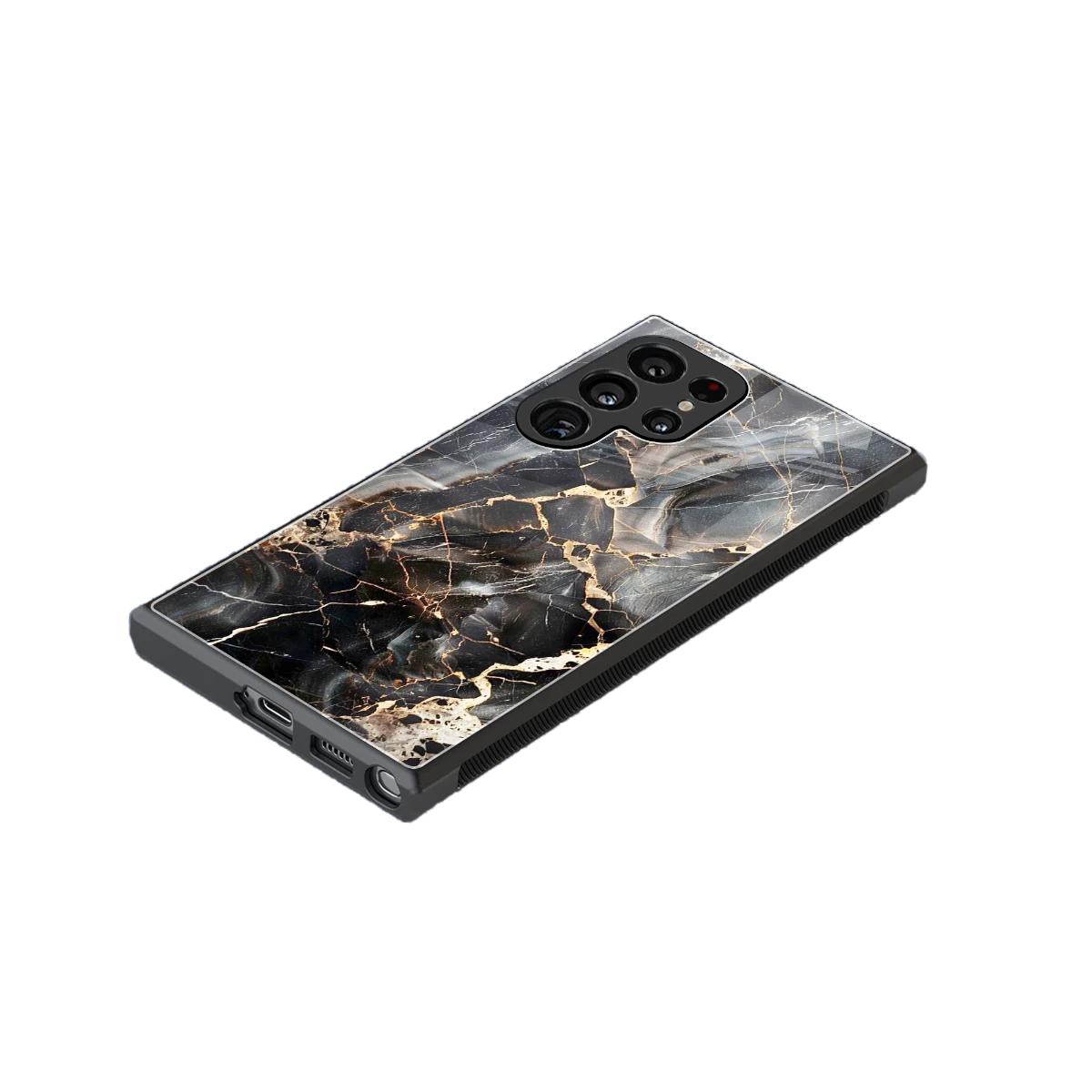 Midnight Veins stylish phone case for samsung galaxy s24 ultra | glossy glass and slim fit