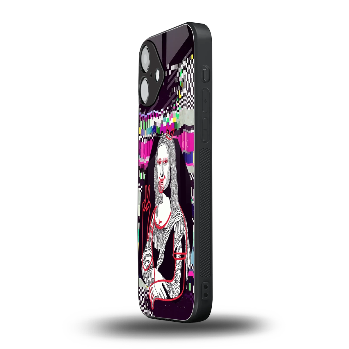 Mona Remix iphone 16 plus mobile cover | shockproof glass phone case