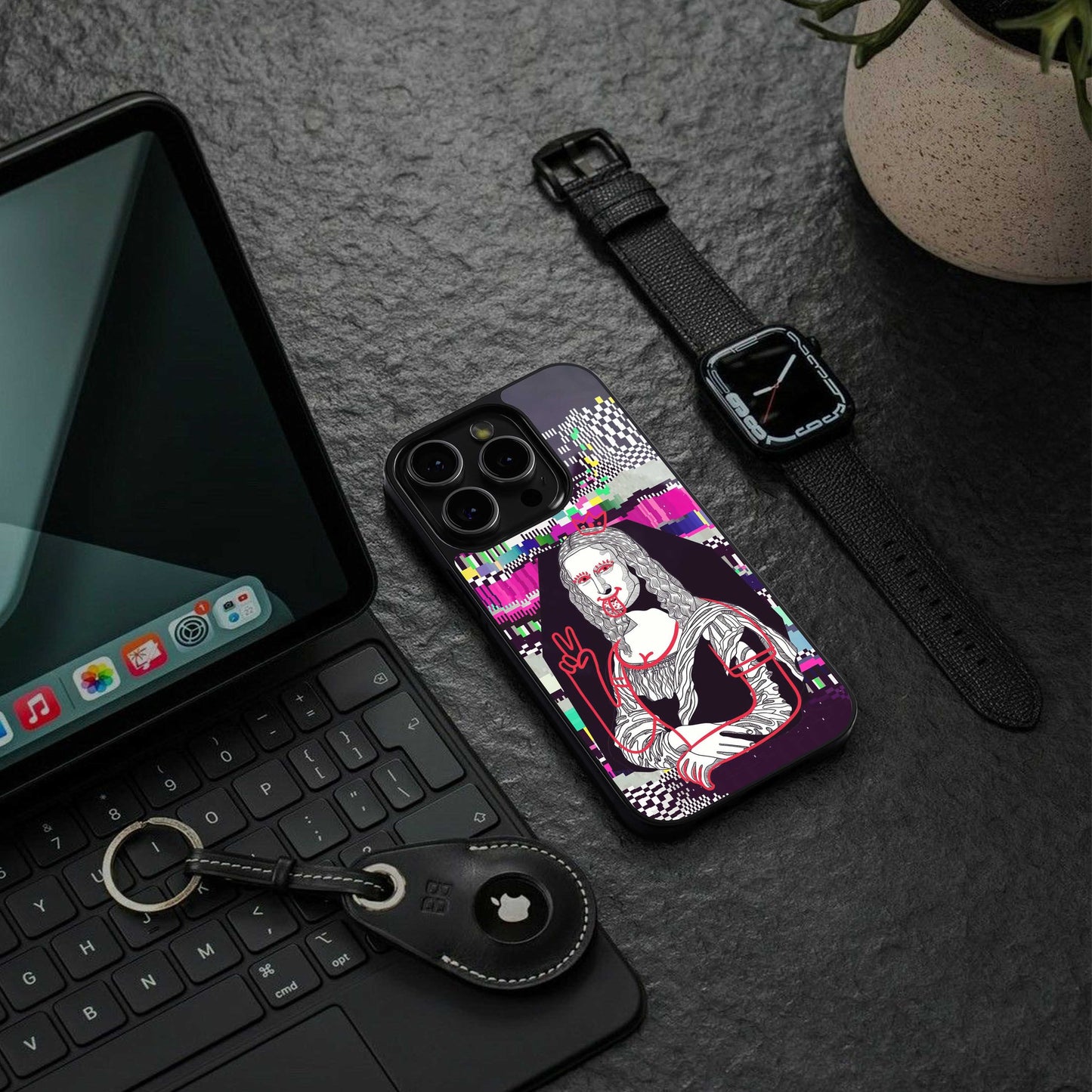 Mona Remix Phone Case for Iphone 16 | Glass Case