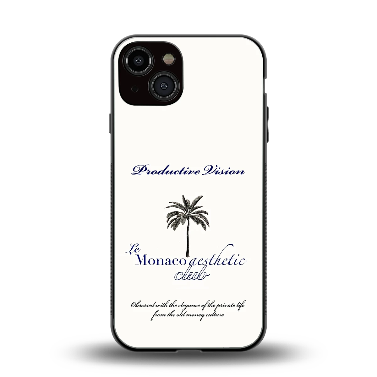 Monaco Aesthetic back phone cover | glass case for iphone 13