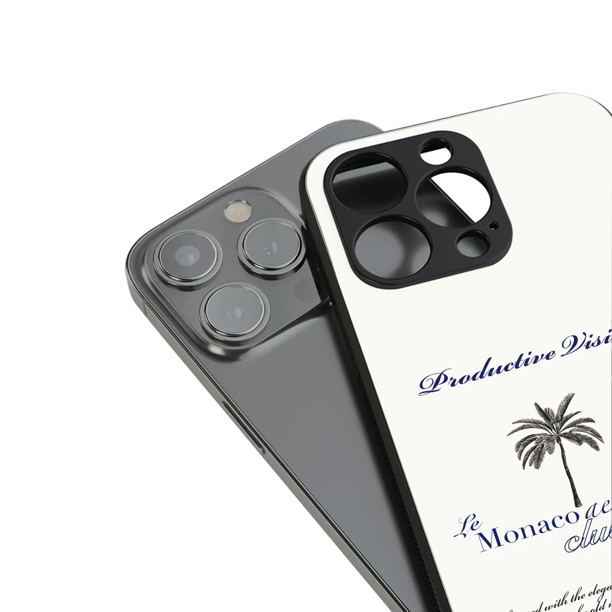 Monaco Aesthetic stylish phone case for iphone 14 pro max | glossy glass and slim fit