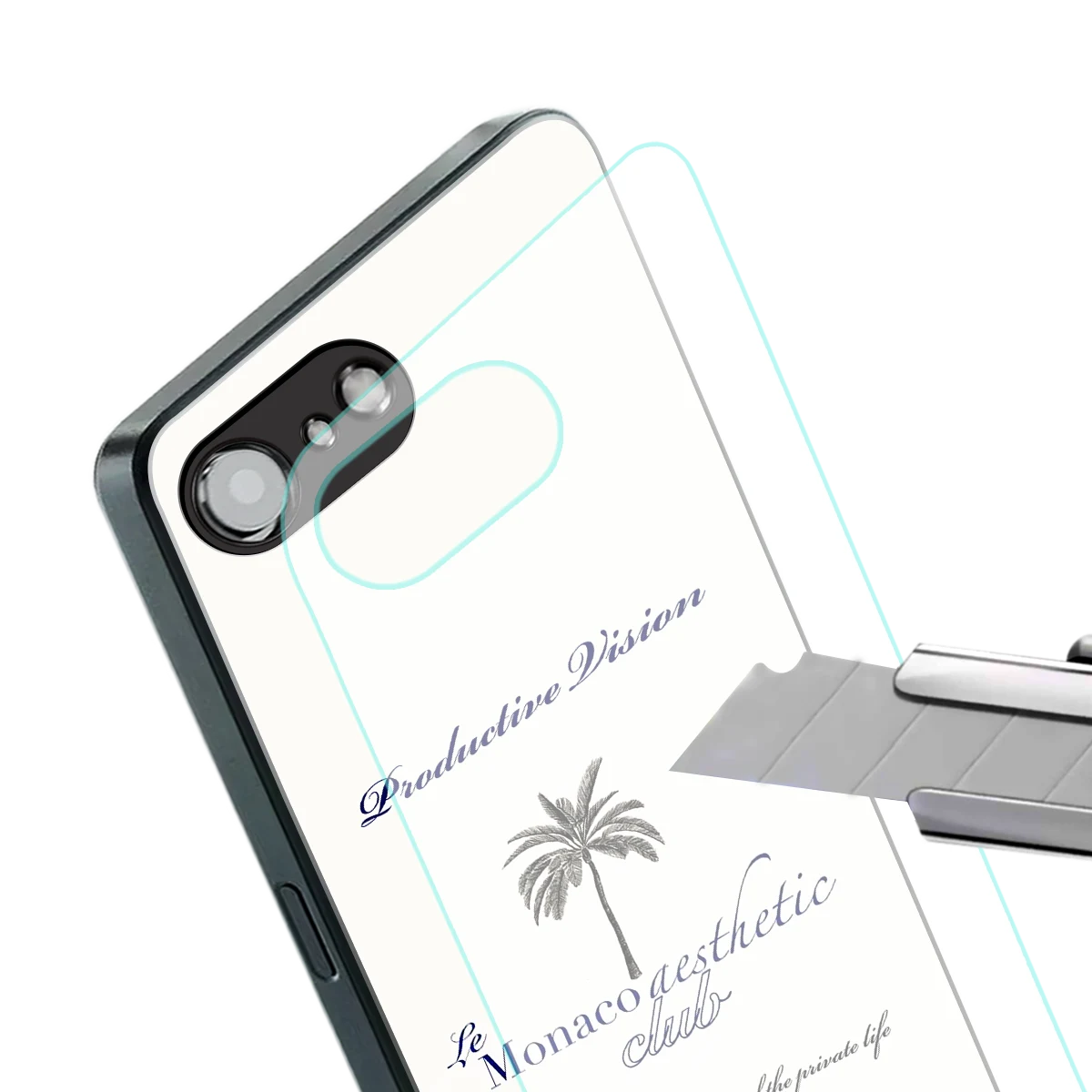 Monaco Aesthetic stylish phone case for iphone 16e | glossy glass and slim fit