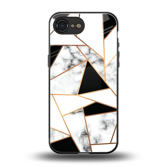 Monochrome Mosaic back phone cover | glass case for iphone 16e