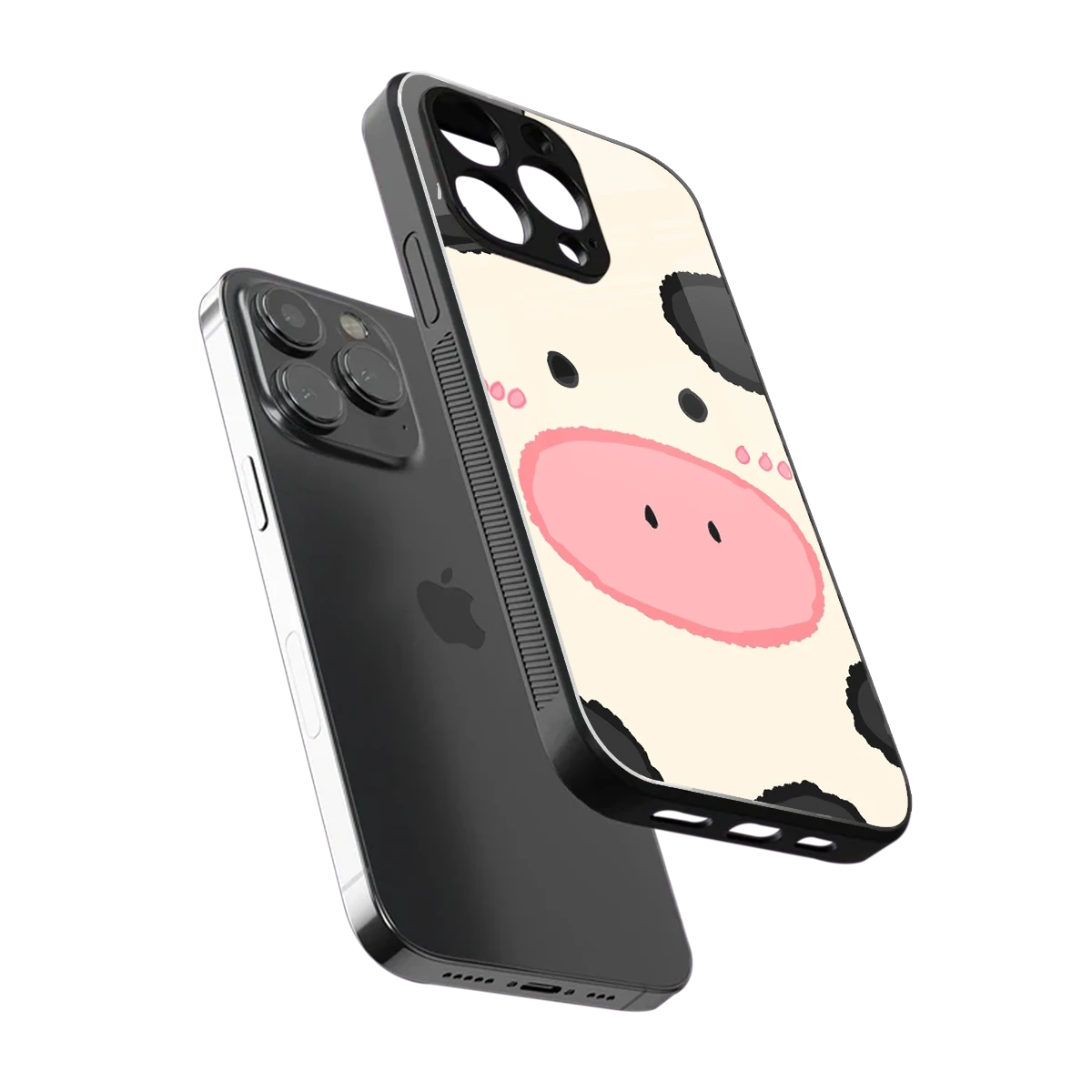 Moochic sleek iphone 14 pro max cover with tempered glass back and TPU edges