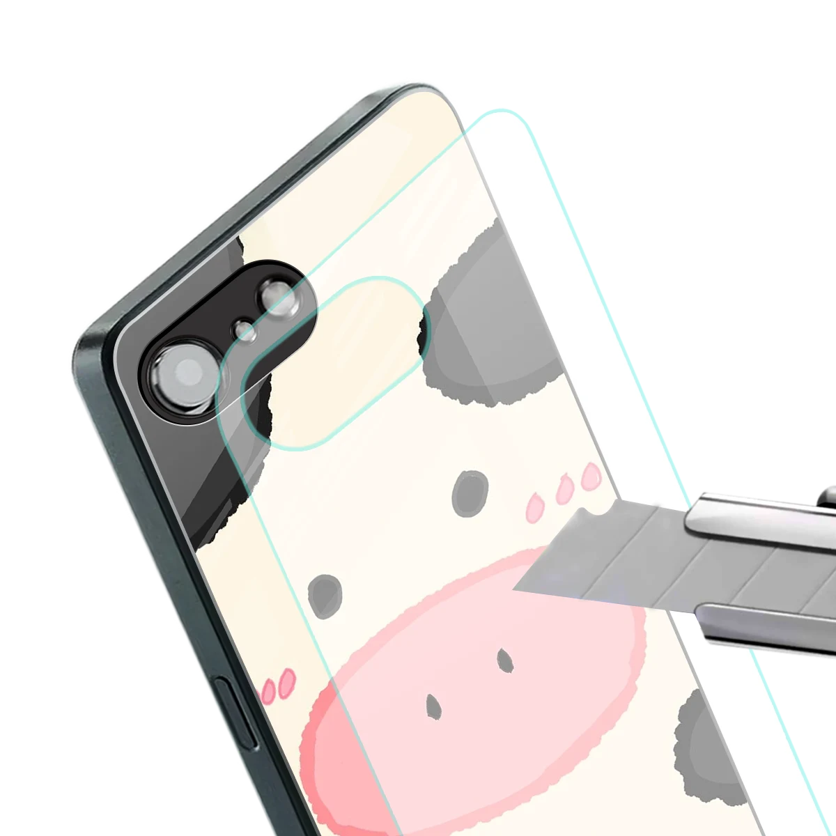 Moochic stylish phone case for iphone 16e | glossy glass and slim fit