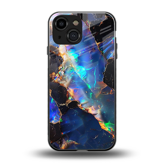 Mystic Marble back phone cover | glass case for iphone 13 mini