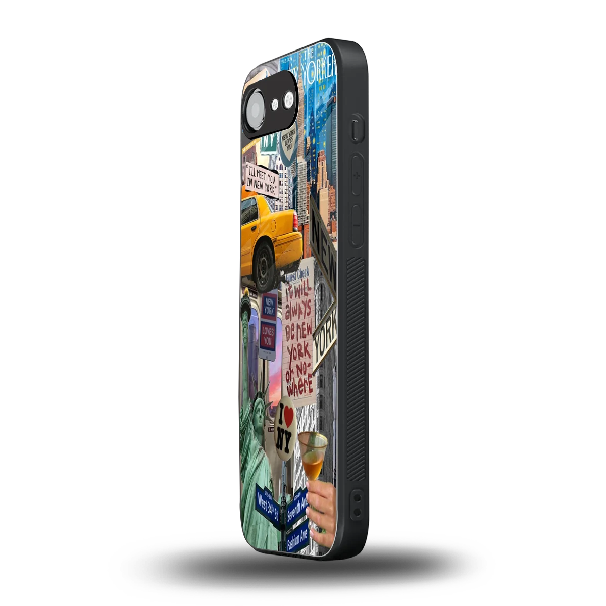NY Forever iphone 16e mobile cover | shockproof glass phone case