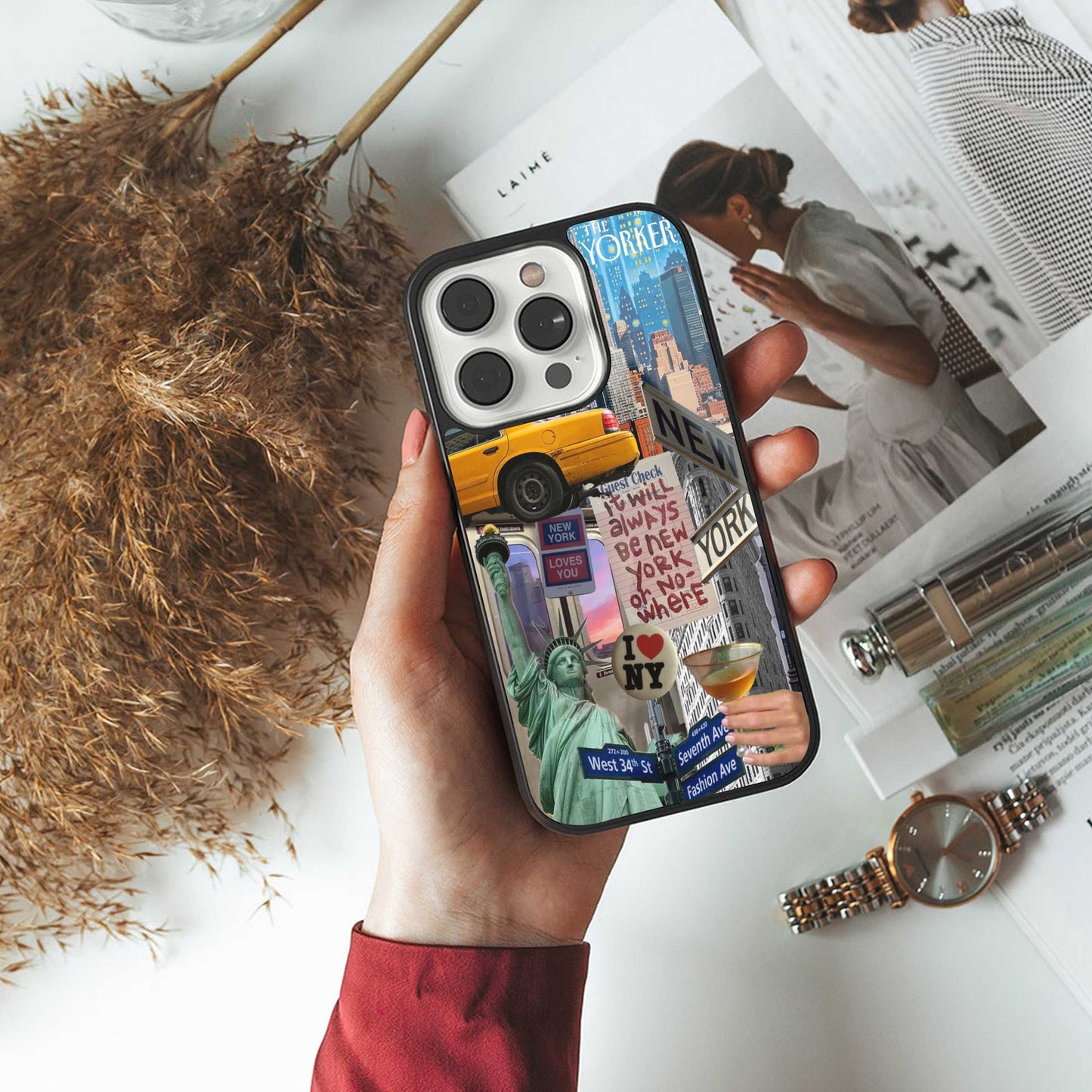 NY Forever Phone Case for Iphone 16 | Glass Case