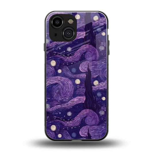 Nebula Galaxy back phone cover | glass case for iphone 13 mini