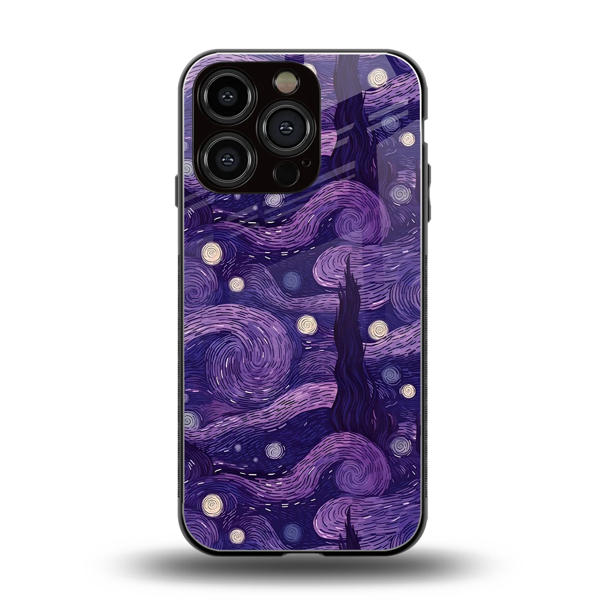 Nebula Galaxy back phone cover | glass case for iphone 16 pro