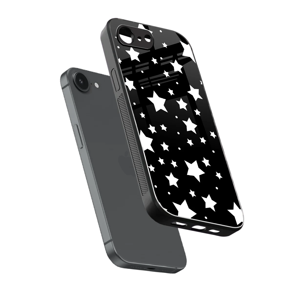 Nebula sleek iphone 16e cover with tempered glass back and TPU edges