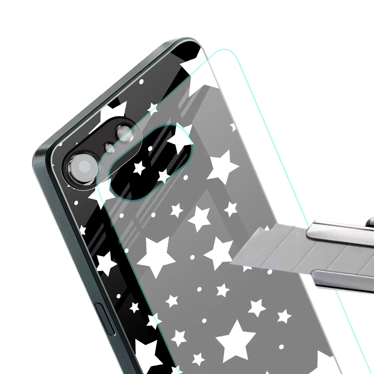 Nebula stylish phone case for iphone 16e | glossy glass and slim fit
