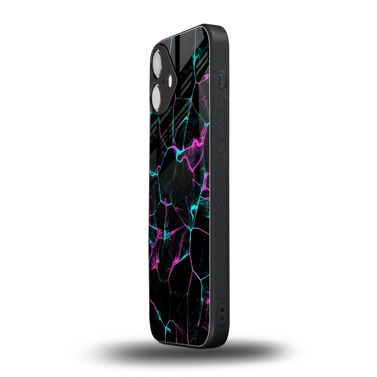 Nebula Veins iphone 16 plus mobile cover | shockproof glass phone case