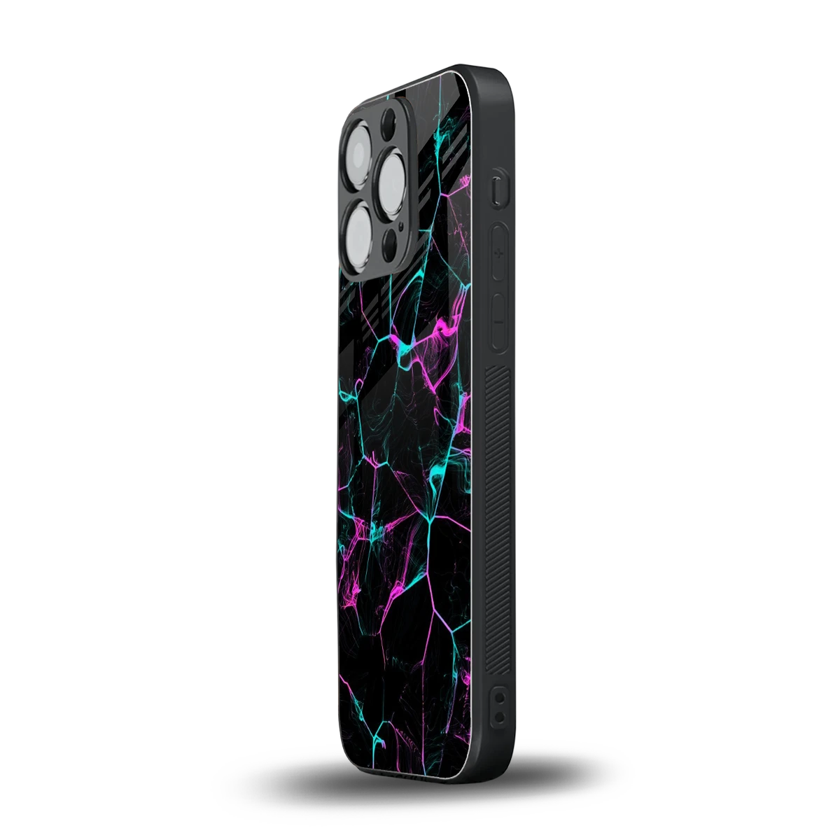 Nebula Veins iphone 16 pro mobile cover | shockproof glass phone case