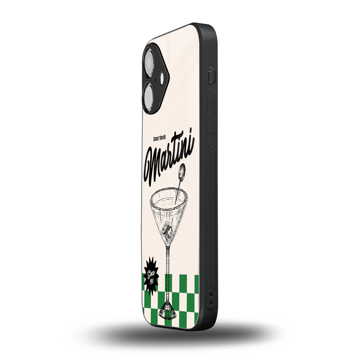 Newyork Martini Phone Case for Iphone 16 | Glass Case