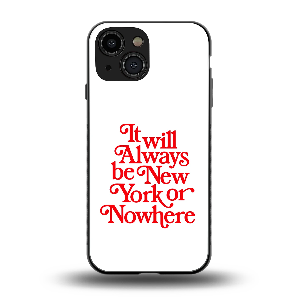 Newyorker back phone cover | glass case for iphone 13 mini
