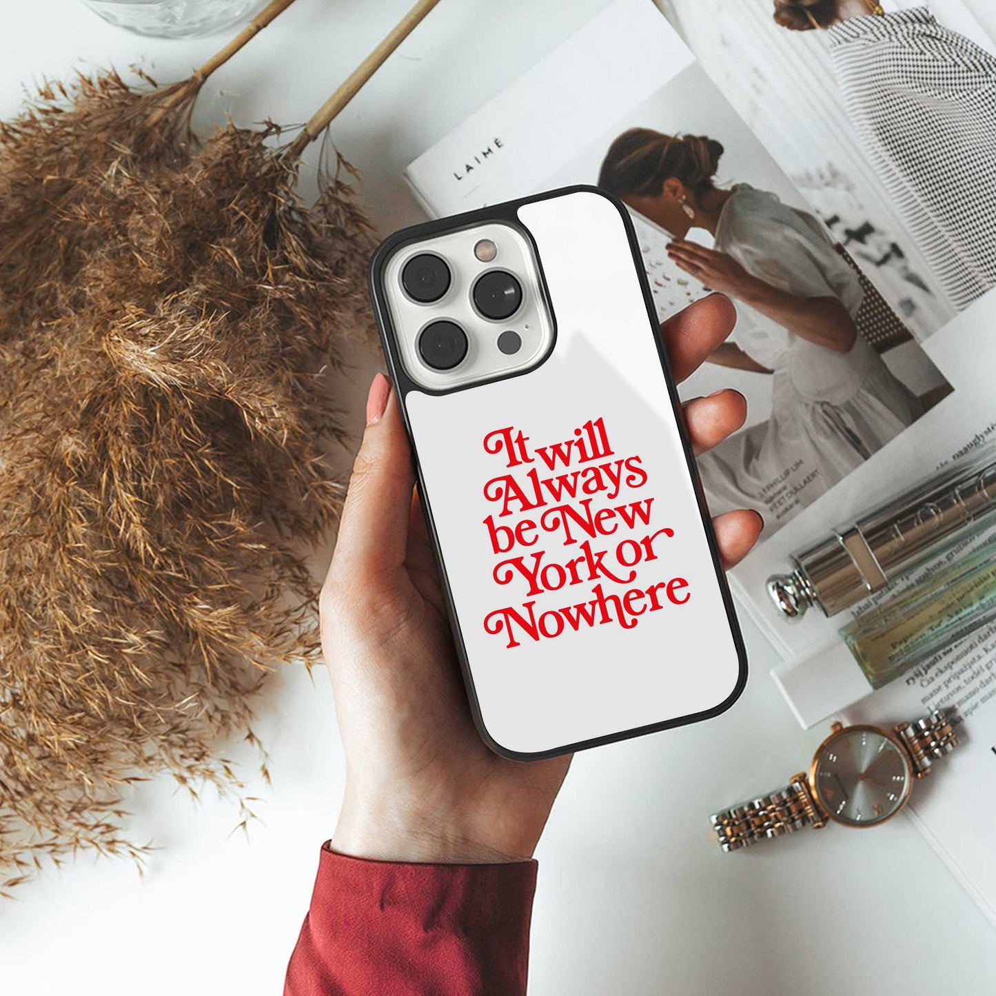 Newyorker Phone Case for Iphone 16 | Glass Case