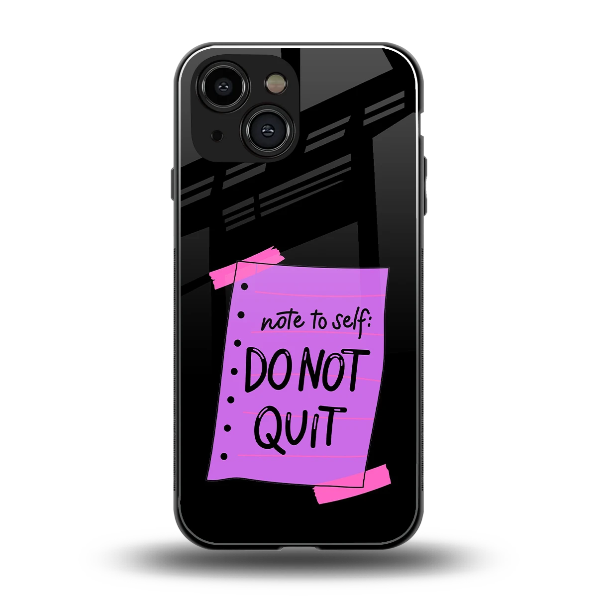No Not Quit back phone cover | glass case for iphone 13 mini