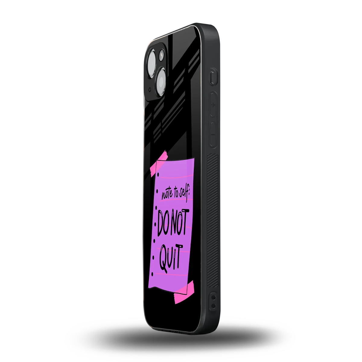 No Not Quit iphone 14 plus mobile cover | shockproof glass phone case
