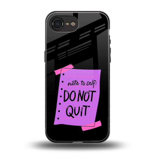 No Not Quit back phone cover | glass case for iphone 16e
