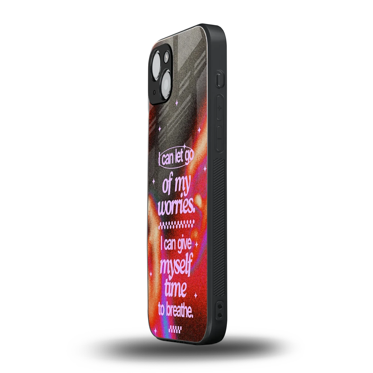 No Worries iphone 14 plus mobile cover | shockproof glass phone case