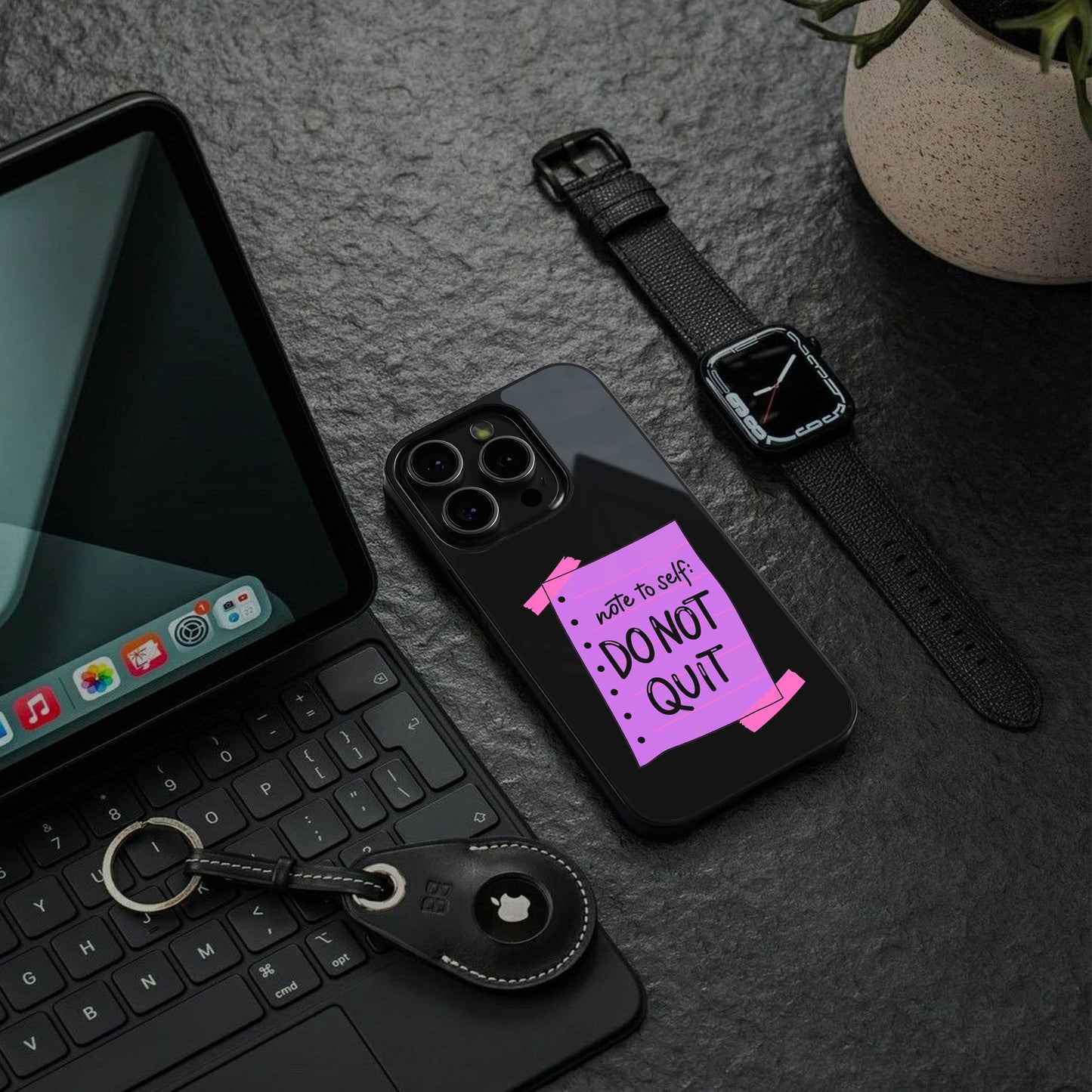 No Not Quit Phone Case for Iphone 16 | Glass Case