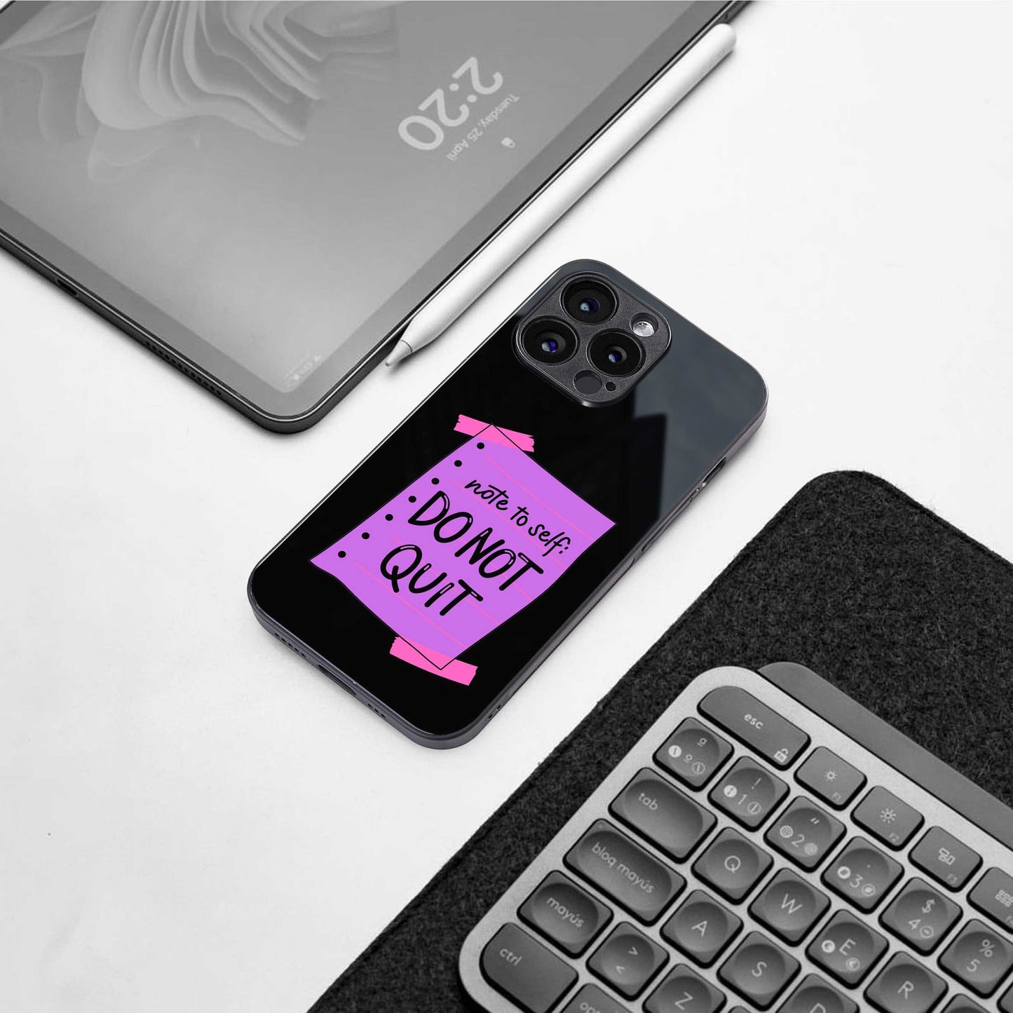 No Not Quit Phone Case for Iphone 16 | Glass Case