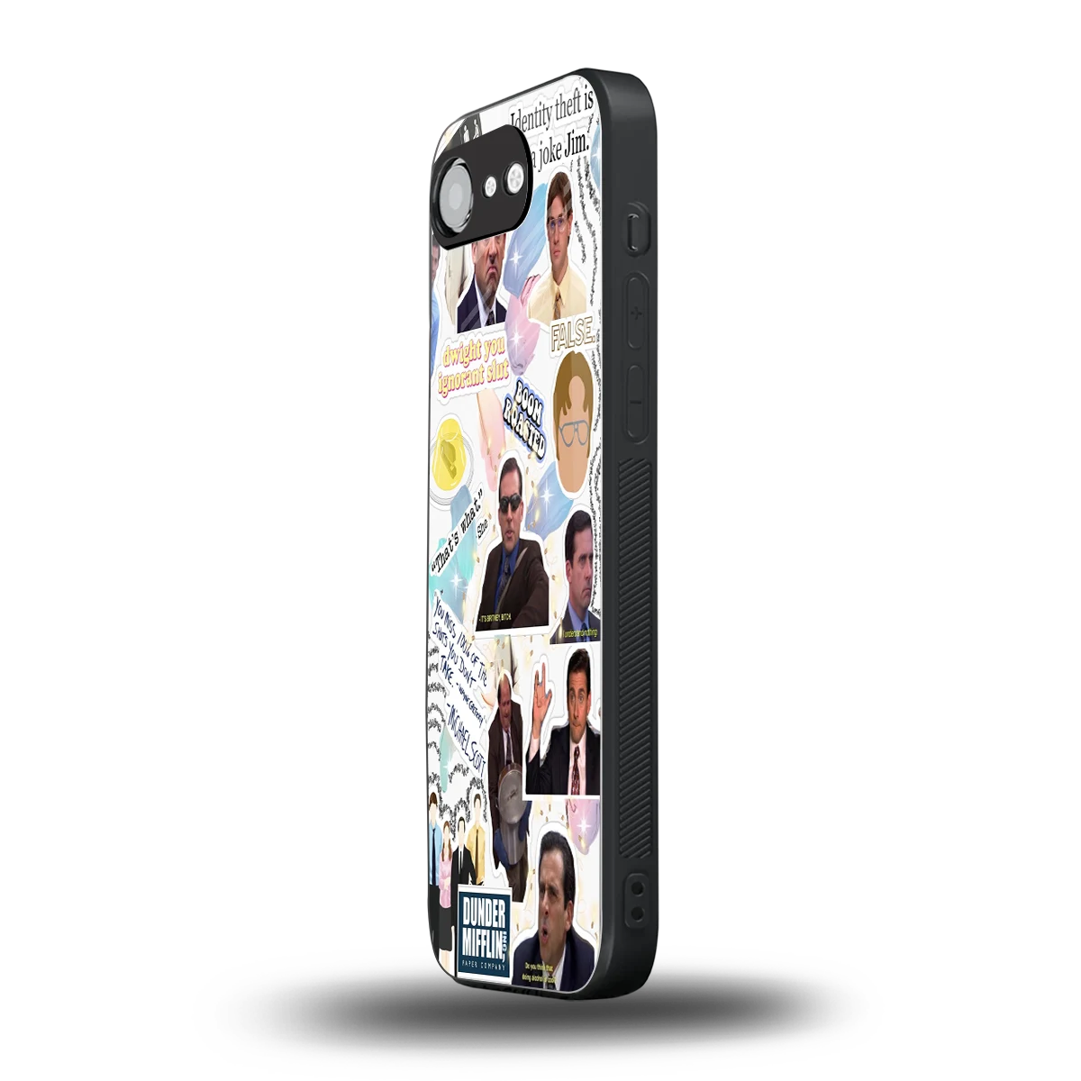 Office Mix iphone 16e mobile cover | shockproof glass phone case