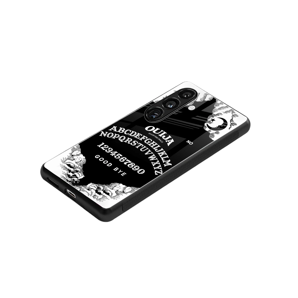 Ouija stylish phone case for samsung galaxy s24 | glossy glass and slim fit