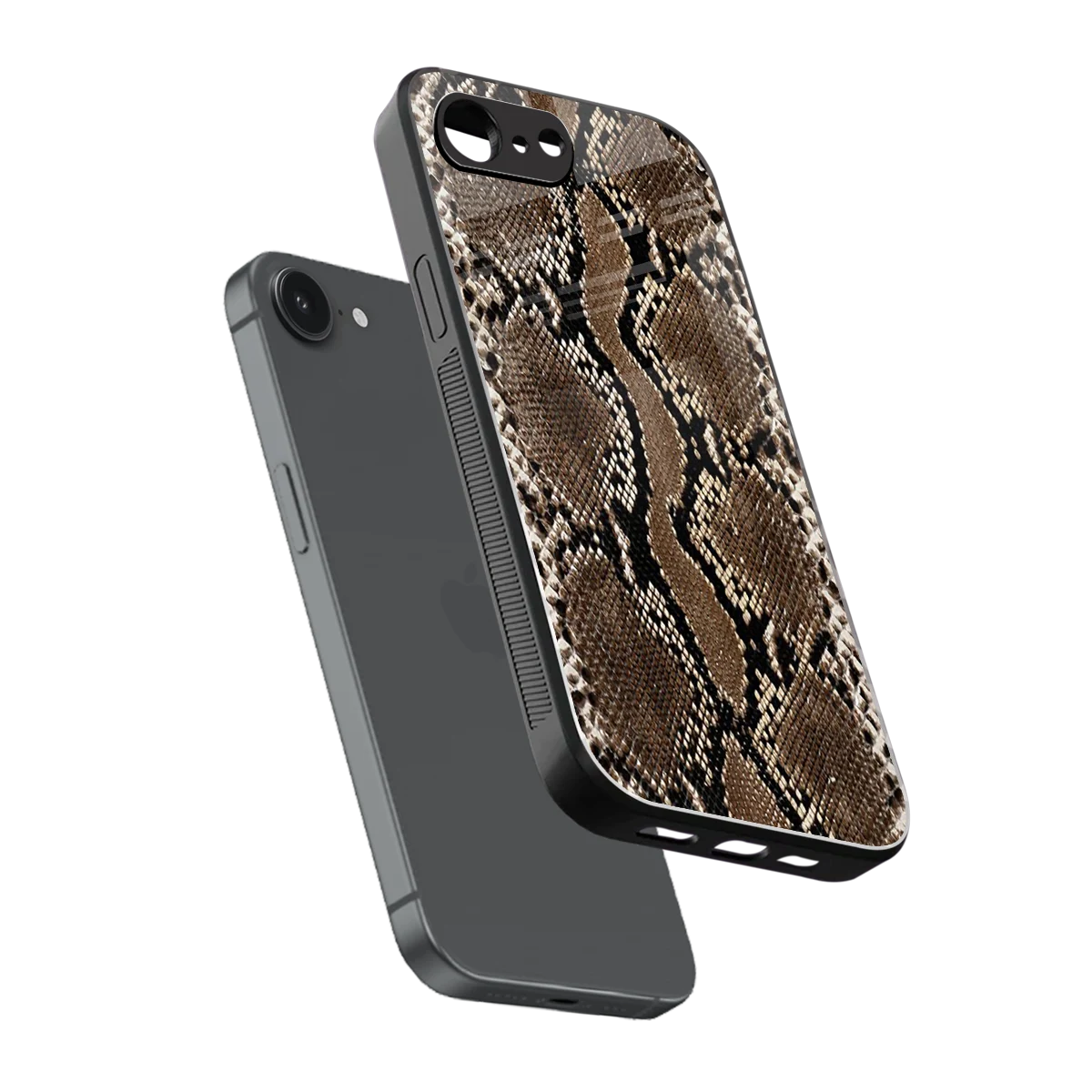 Ouroboros sleek iphone 16e cover with tempered glass back and TPU edges