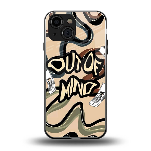Outta Mind back phone cover | glass case for iphone 13 mini