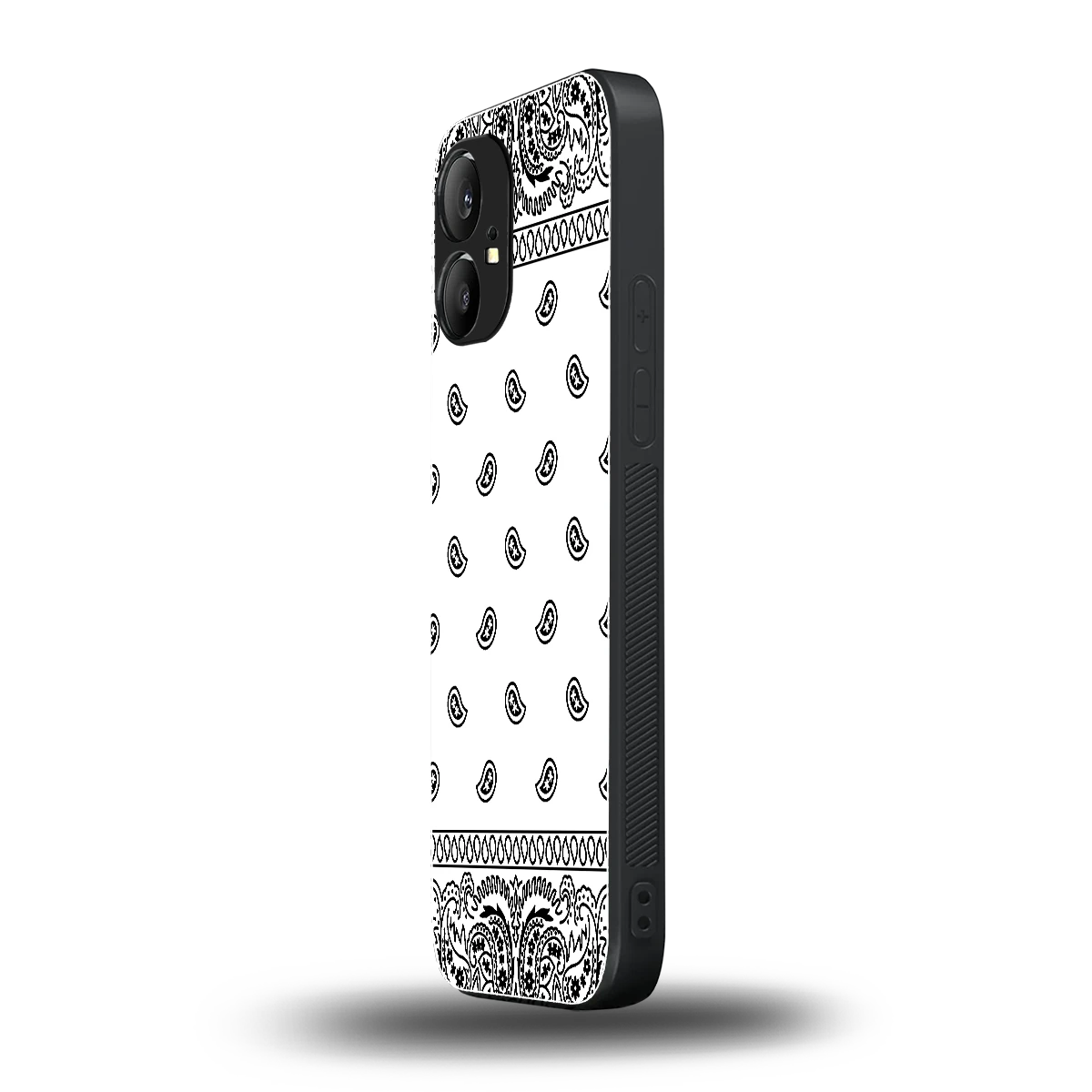 Paisley White nothing phone 1 mobile cover | shockproof glass phone case