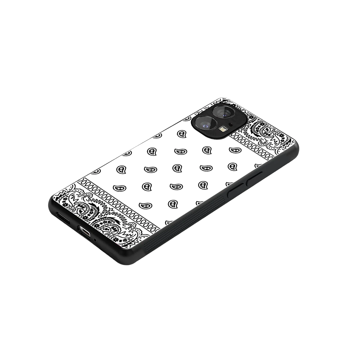 Paisley White stylish phone case for nothing phone 1 | glossy glass and slim fit